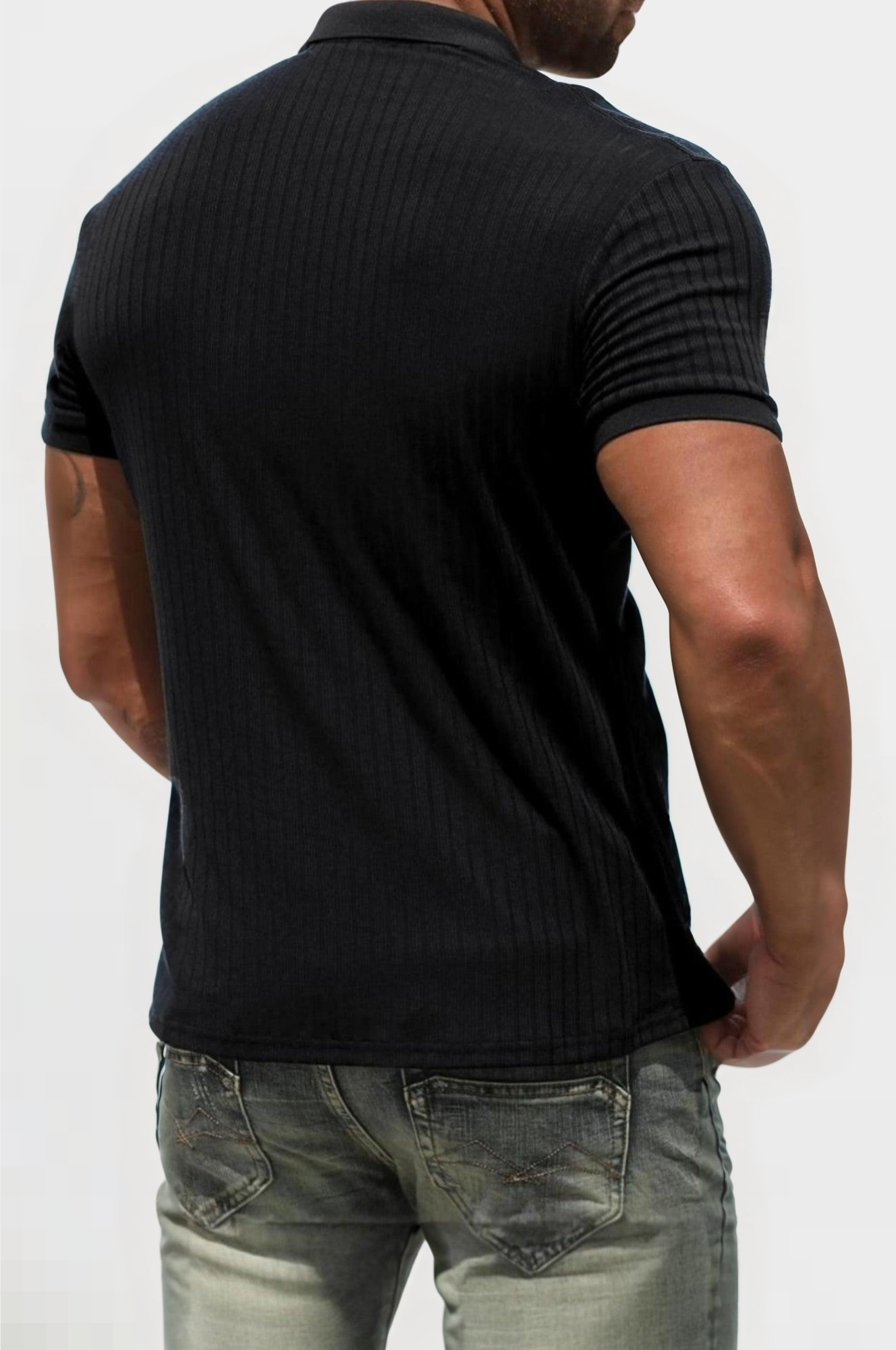Striped Mercerized Polo