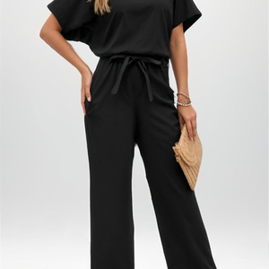 Soft-Touch Printed Jumpsuit