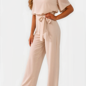 Soft-Touch Printed Jumpsuit