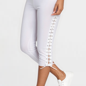 Lace-Up Capri Leggings