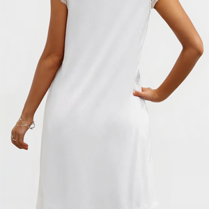 Elegant Edge Midi Lace Dress