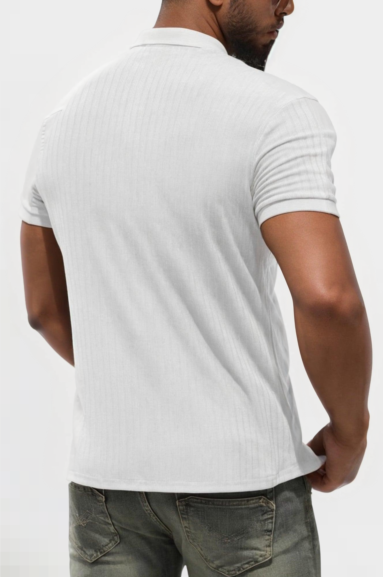 Striped Mercerized Polo