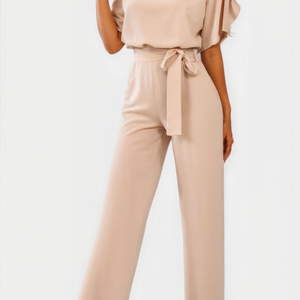 Soft-Touch Printed Jumpsuit