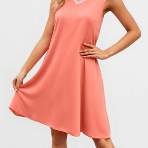 Elegant Edge Midi Lace Dress