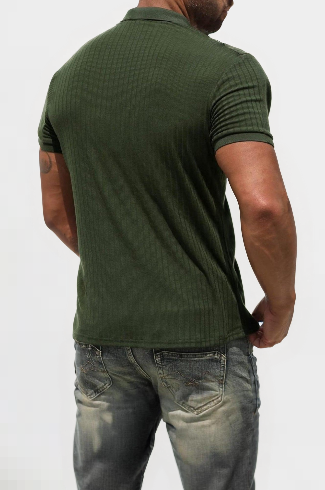 Striped Mercerized Polo