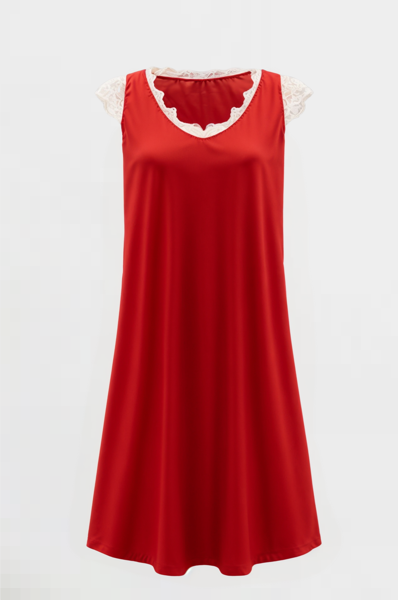 Elegant Edge Midi Lace Dress