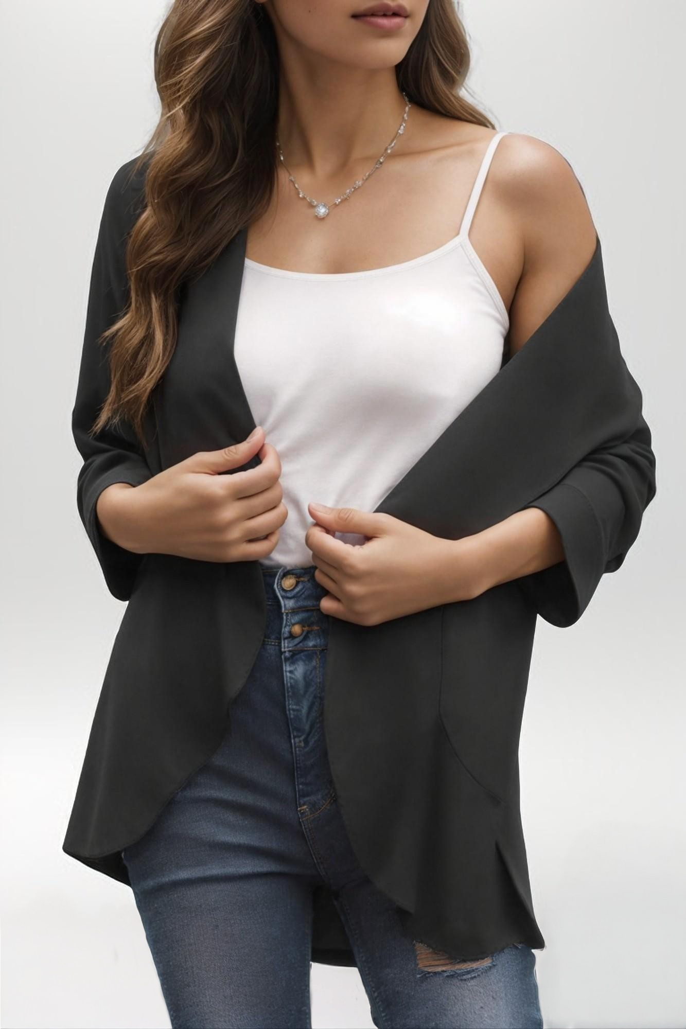 Elegance Ruffle Cardigan
