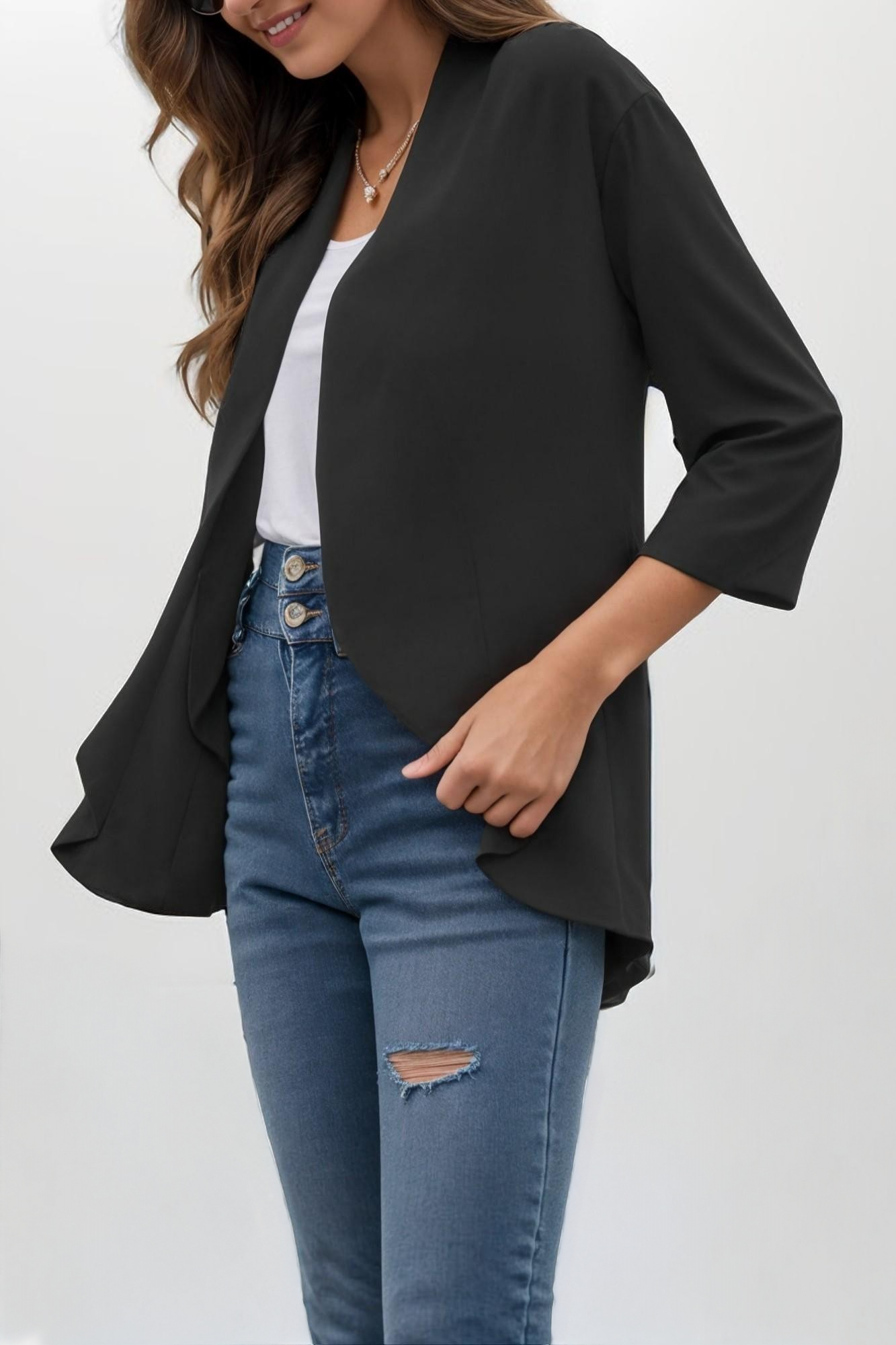 Elegance Ruffle Cardigan