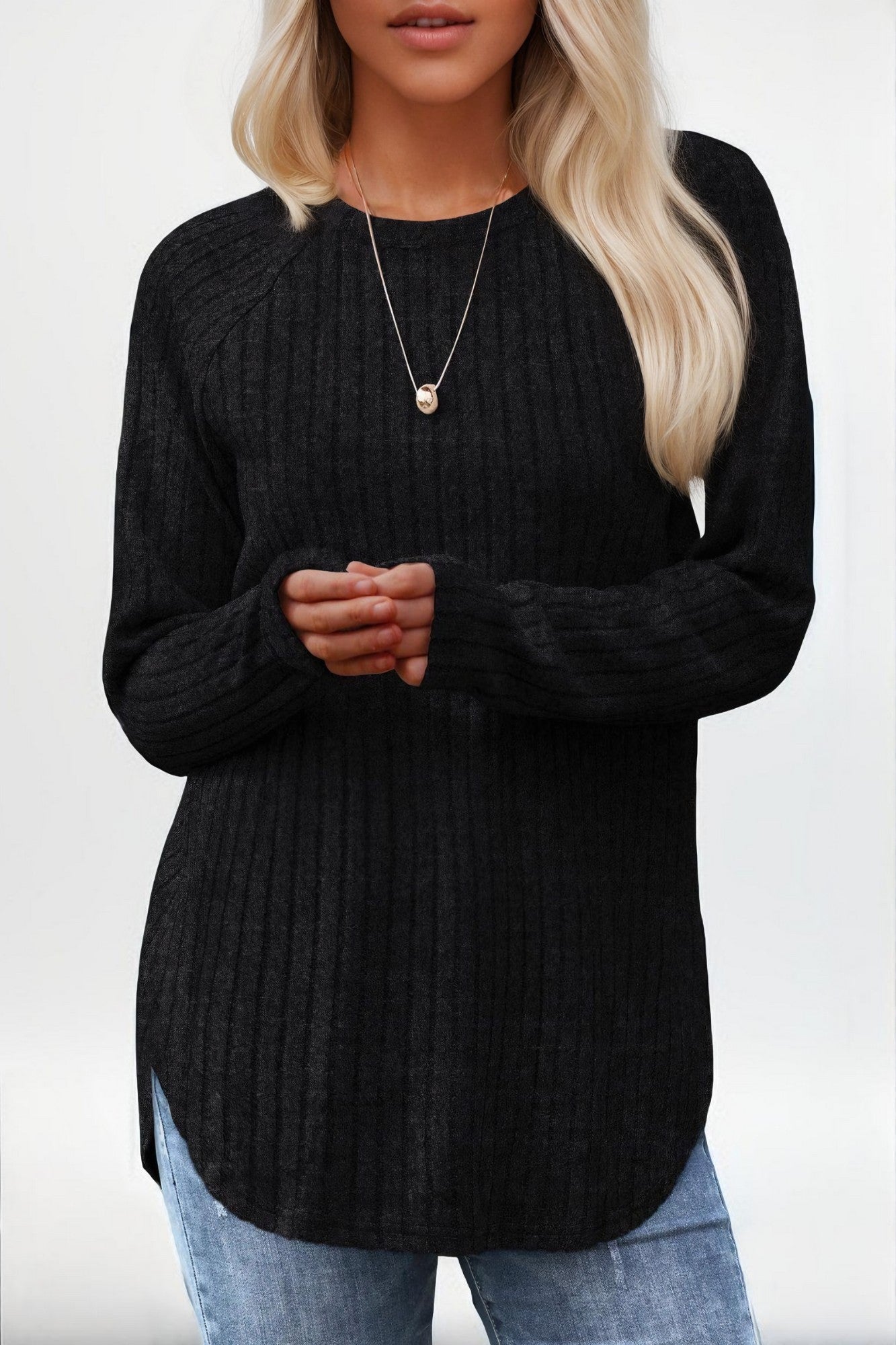 Loose Round Neck Top