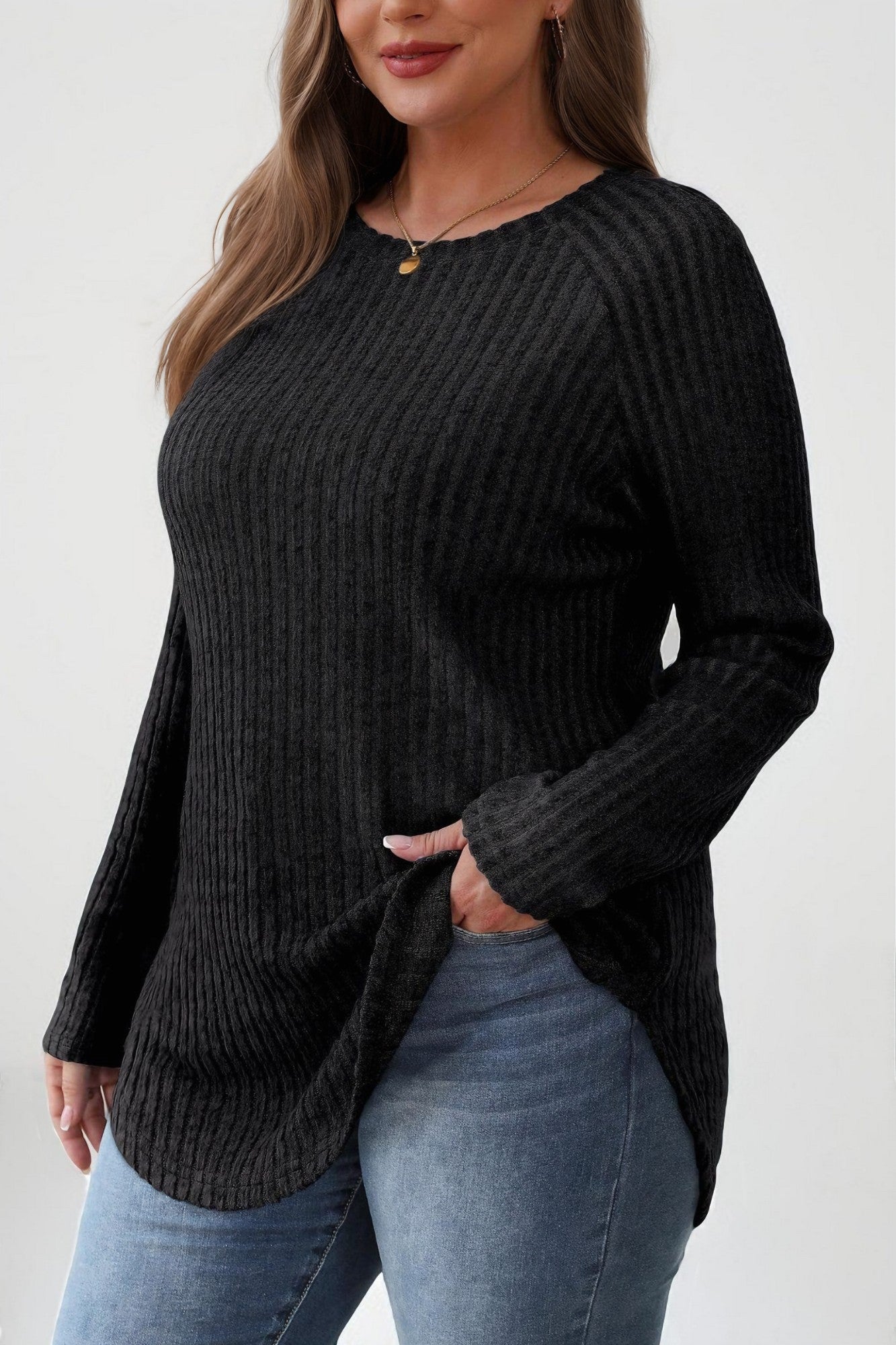 Loose Round Neck Top
