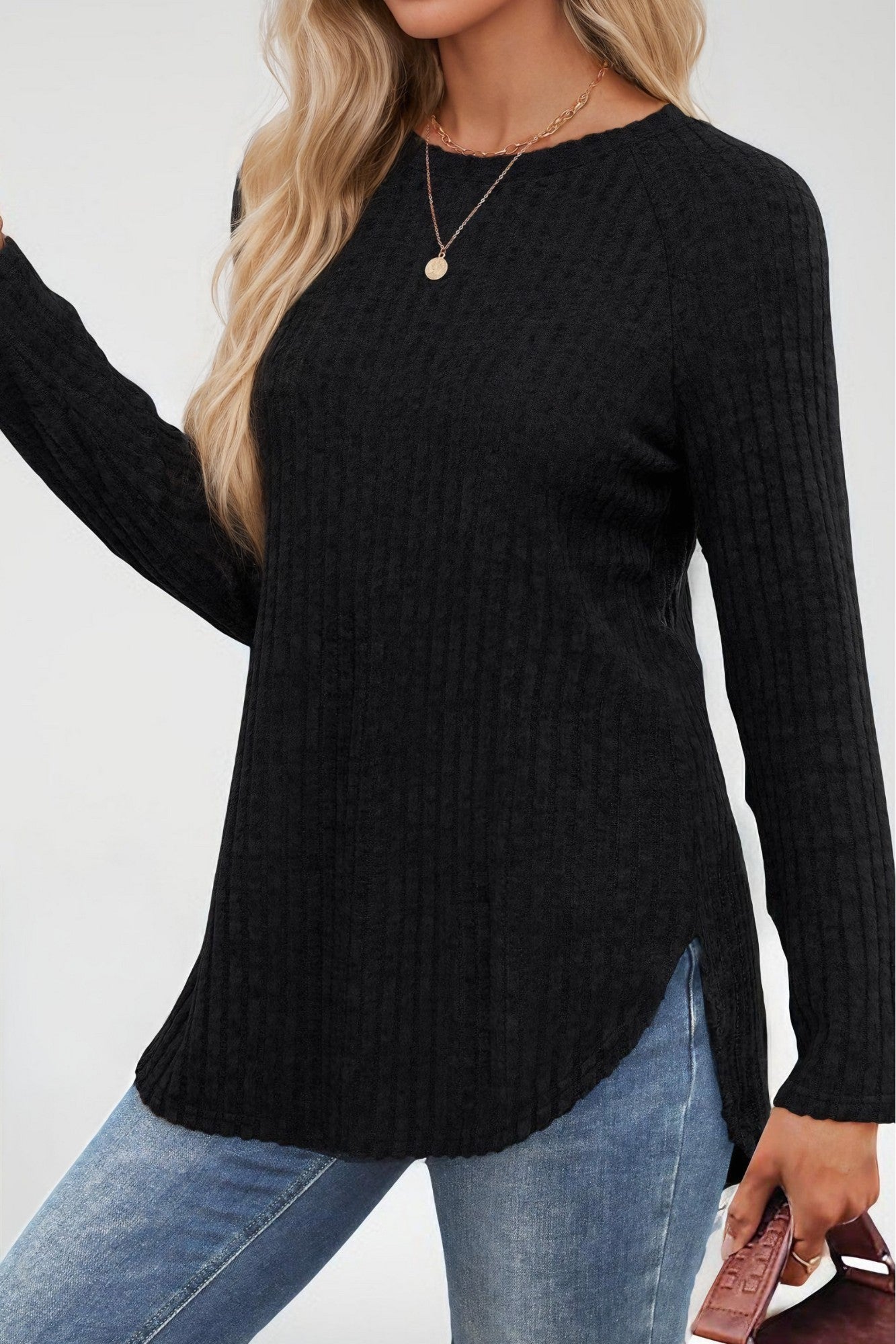 Loose Round Neck Top