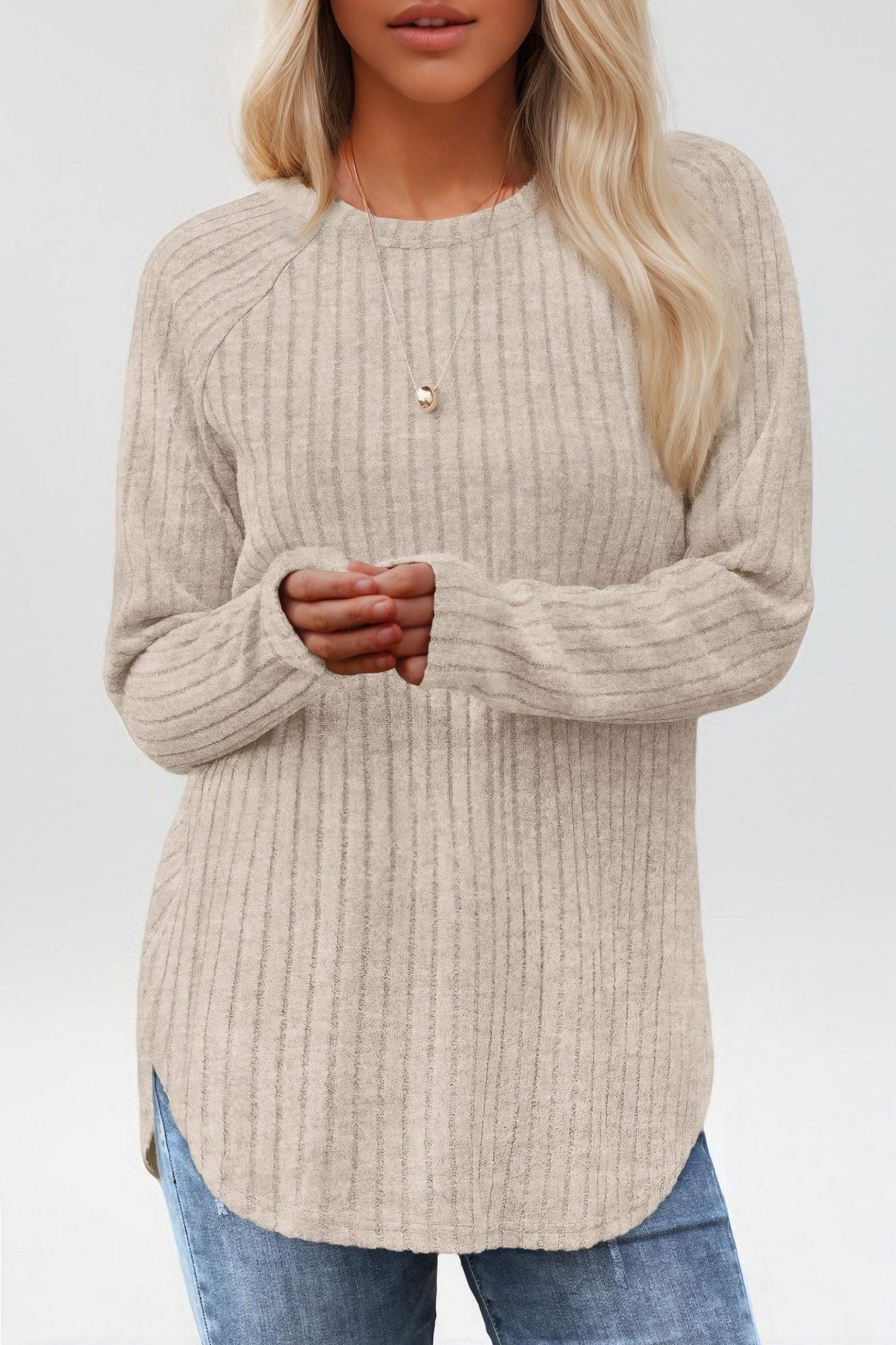 Loose Round Neck Top