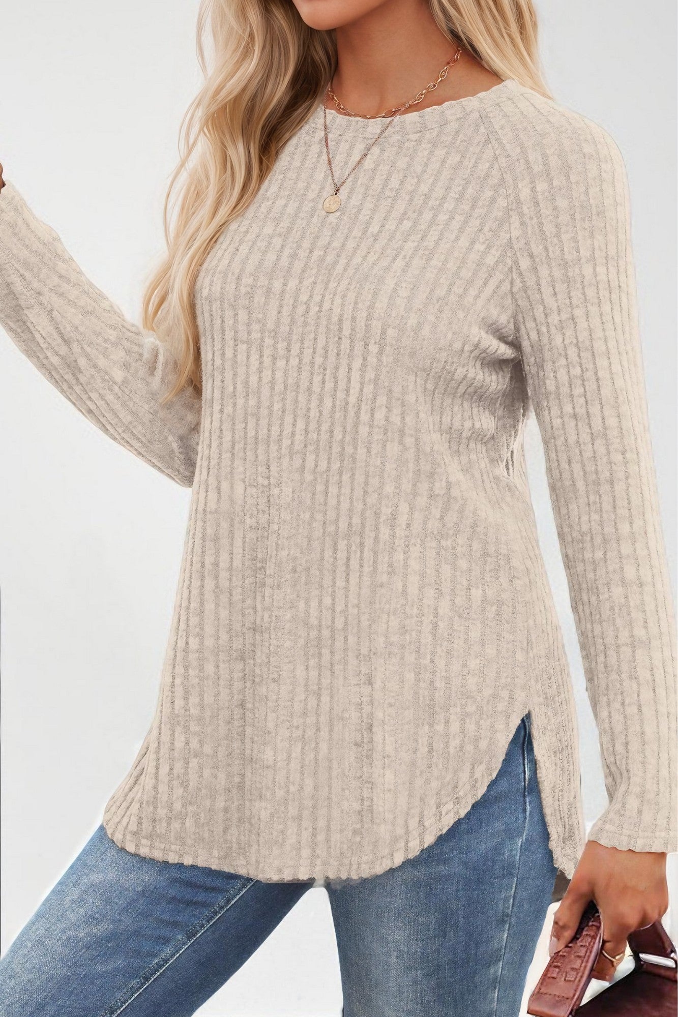 Loose Round Neck Top