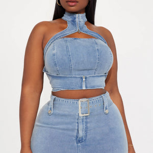 Azure Denim Co-Ord