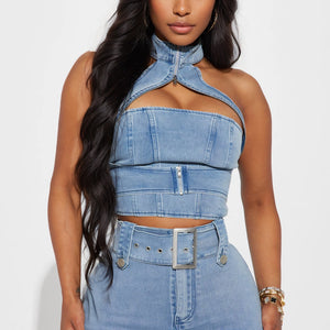 Azure Denim Co-Ord