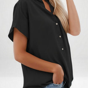 Tailored Buttoned Blouse