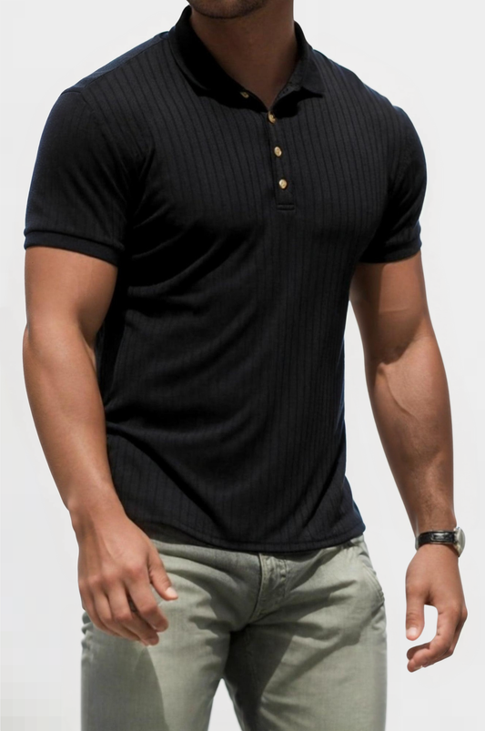 Striped Mercerized Polo