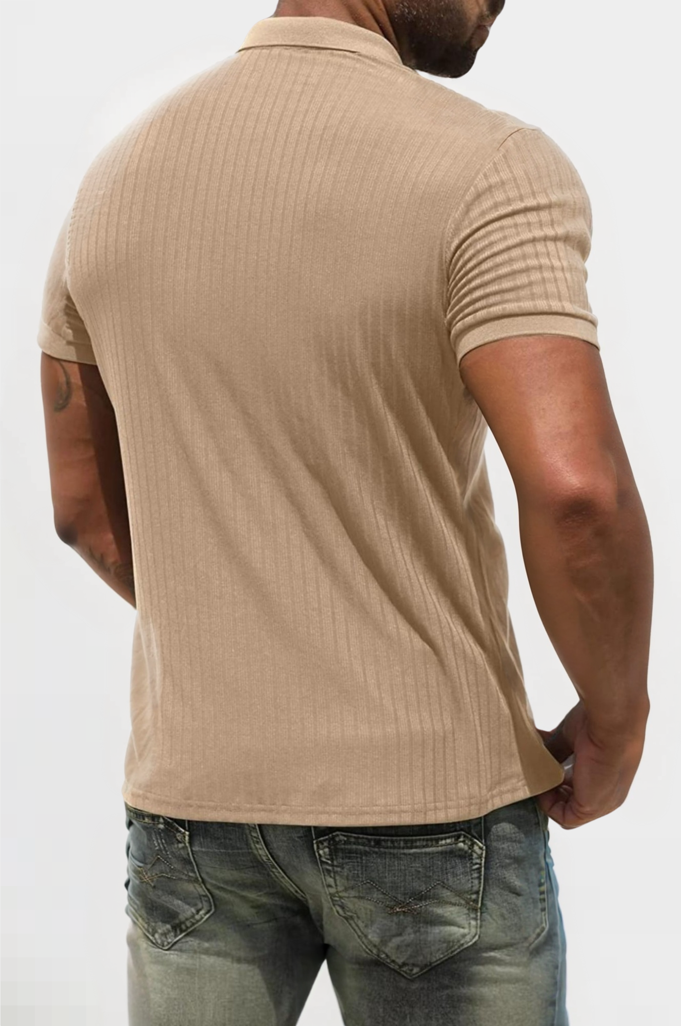 Striped Mercerized Polo