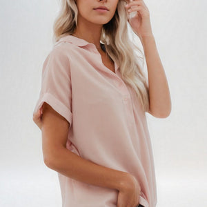 Tailored Buttoned Blouse