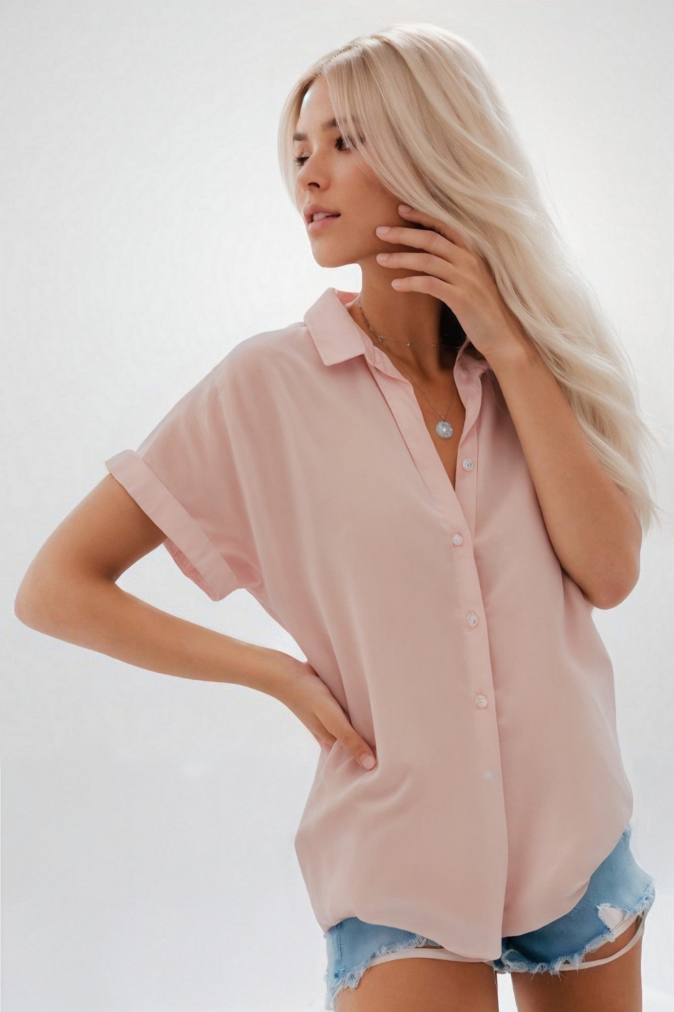 Tailored Buttoned Blouse